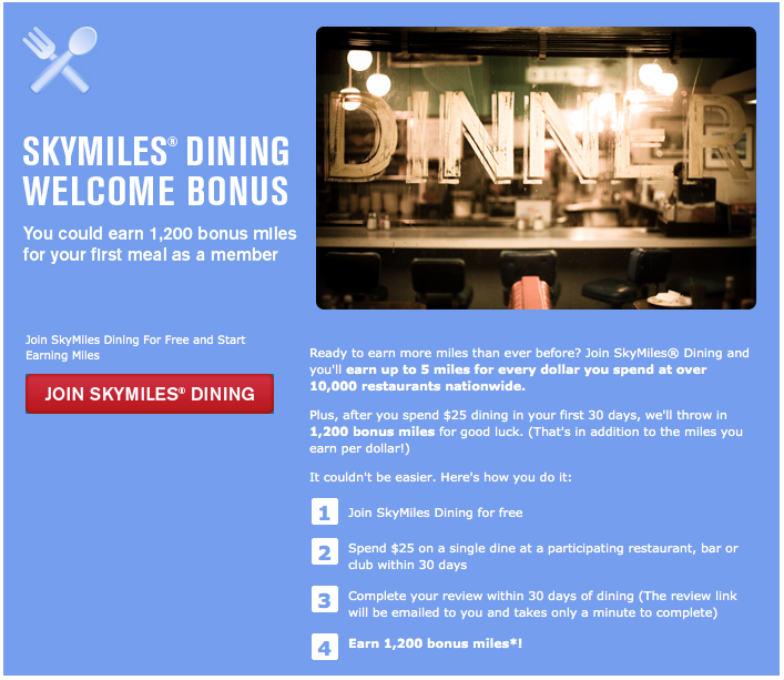 1200 Bonus Delta SkyMiles