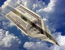 flying dollar