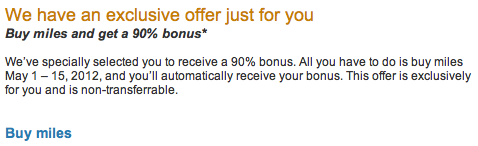 US Airways Buy Miles Email